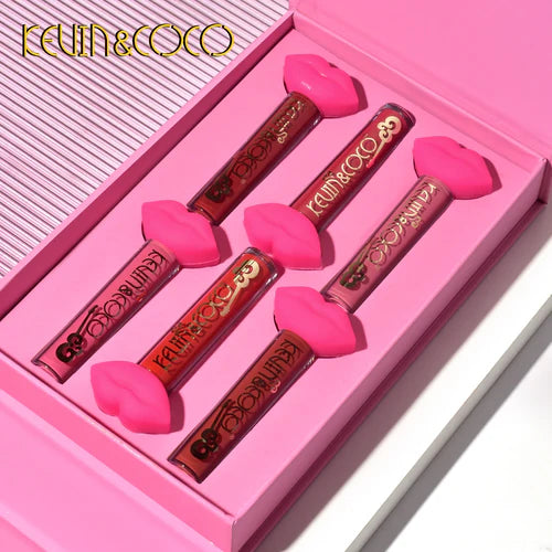 Kevin&Coco 6-COLOR ROCK AND ROLL MATTE LIP GLOSS SET