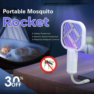 Mini Portable USB Mosquito Racket with UV light